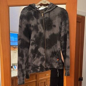 Aviator Nation Black Tie-Dye Hoodie